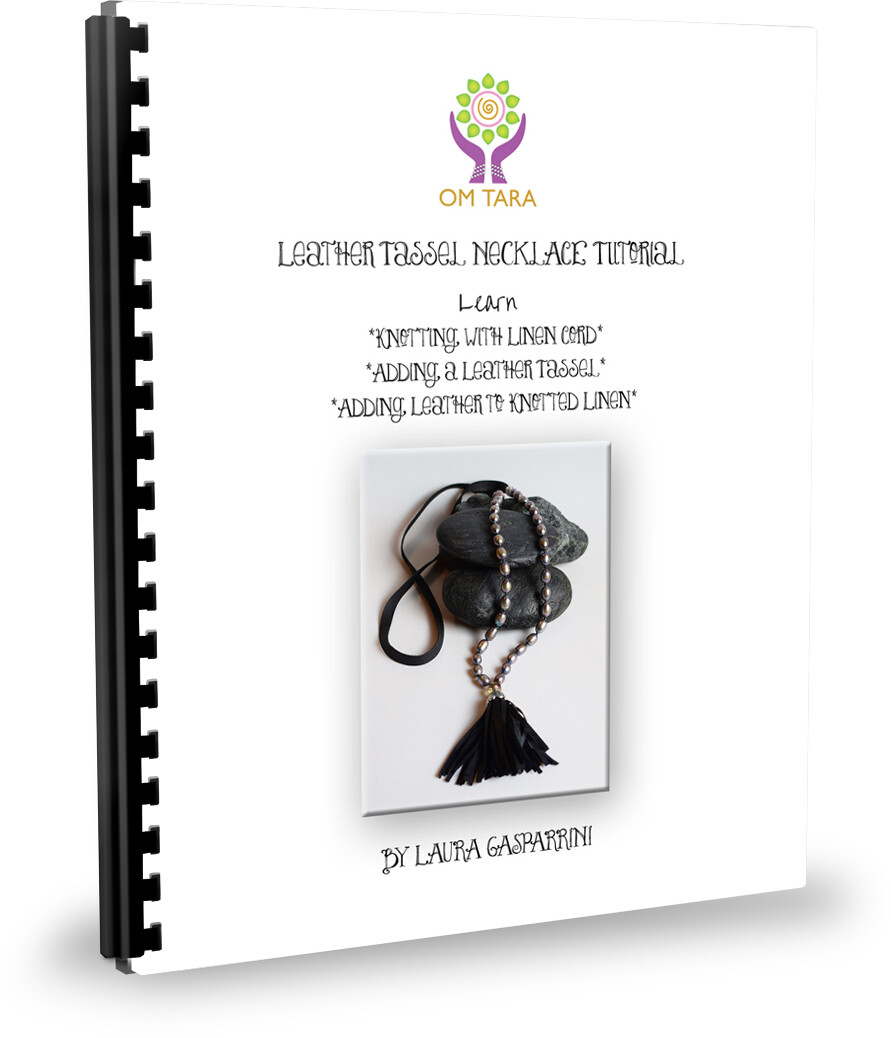 Leather Tassel Necklace Illustrated Tutorial
