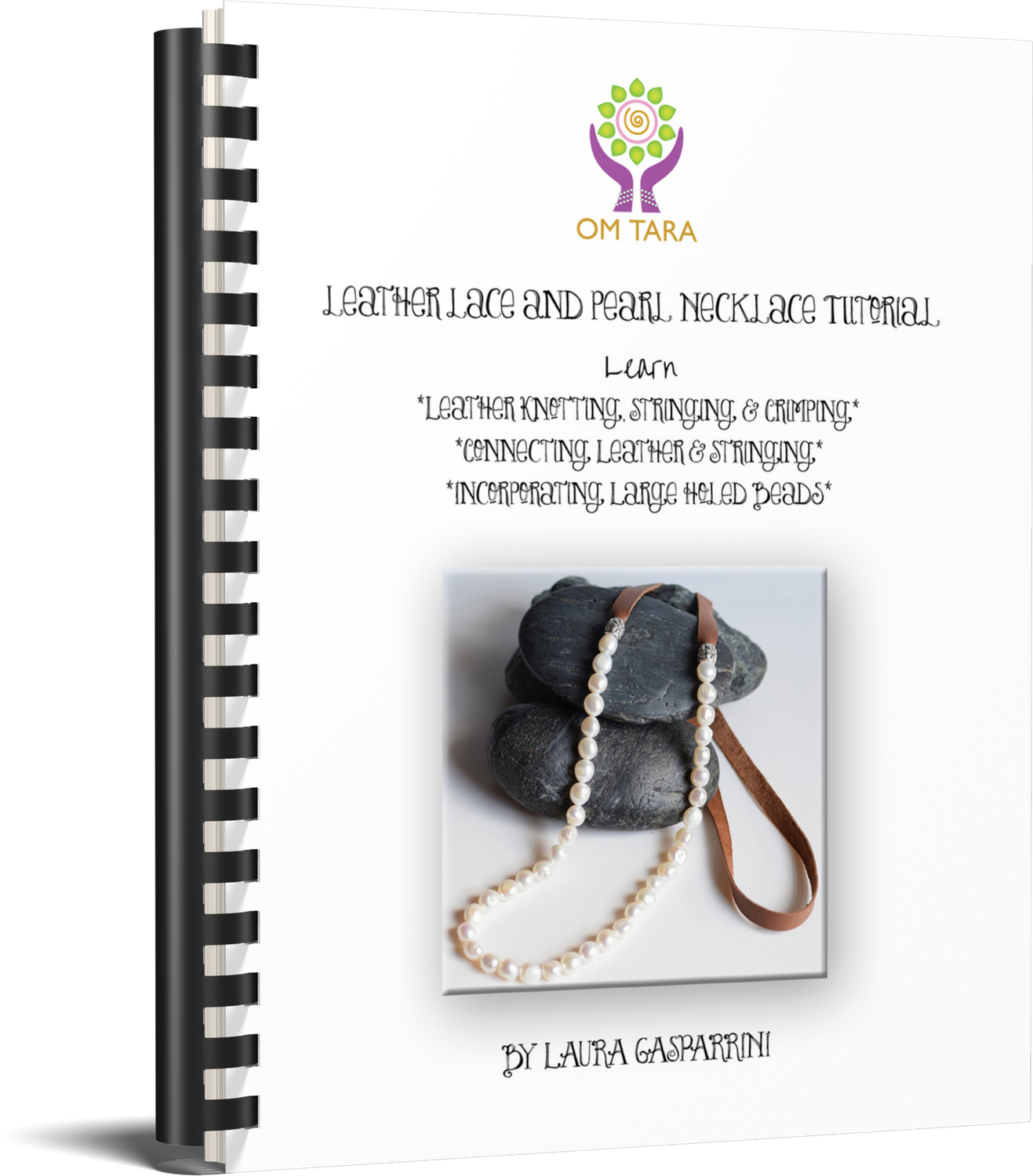Leather Lace and Pearl Necklace Tutorial