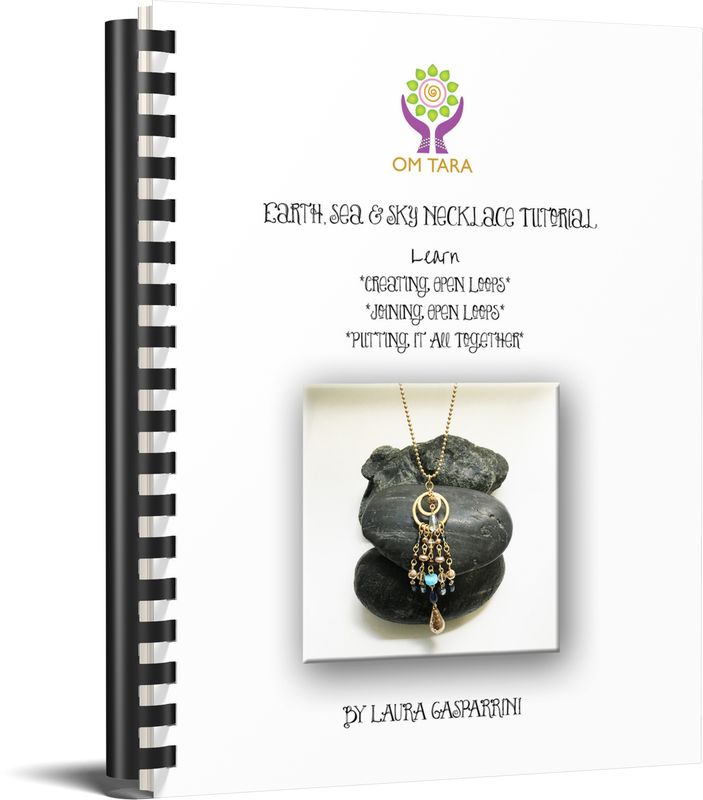 Earth Sea and Sky Necklace Illustrated Tutorial