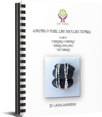 Gemstone &amp; Pearl Link Necklace Illustrated Tutorial