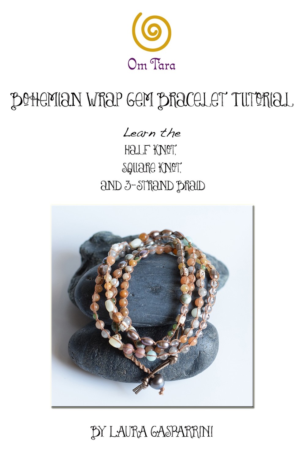 Bohemian Wrap Gem Bracelet Tutorial