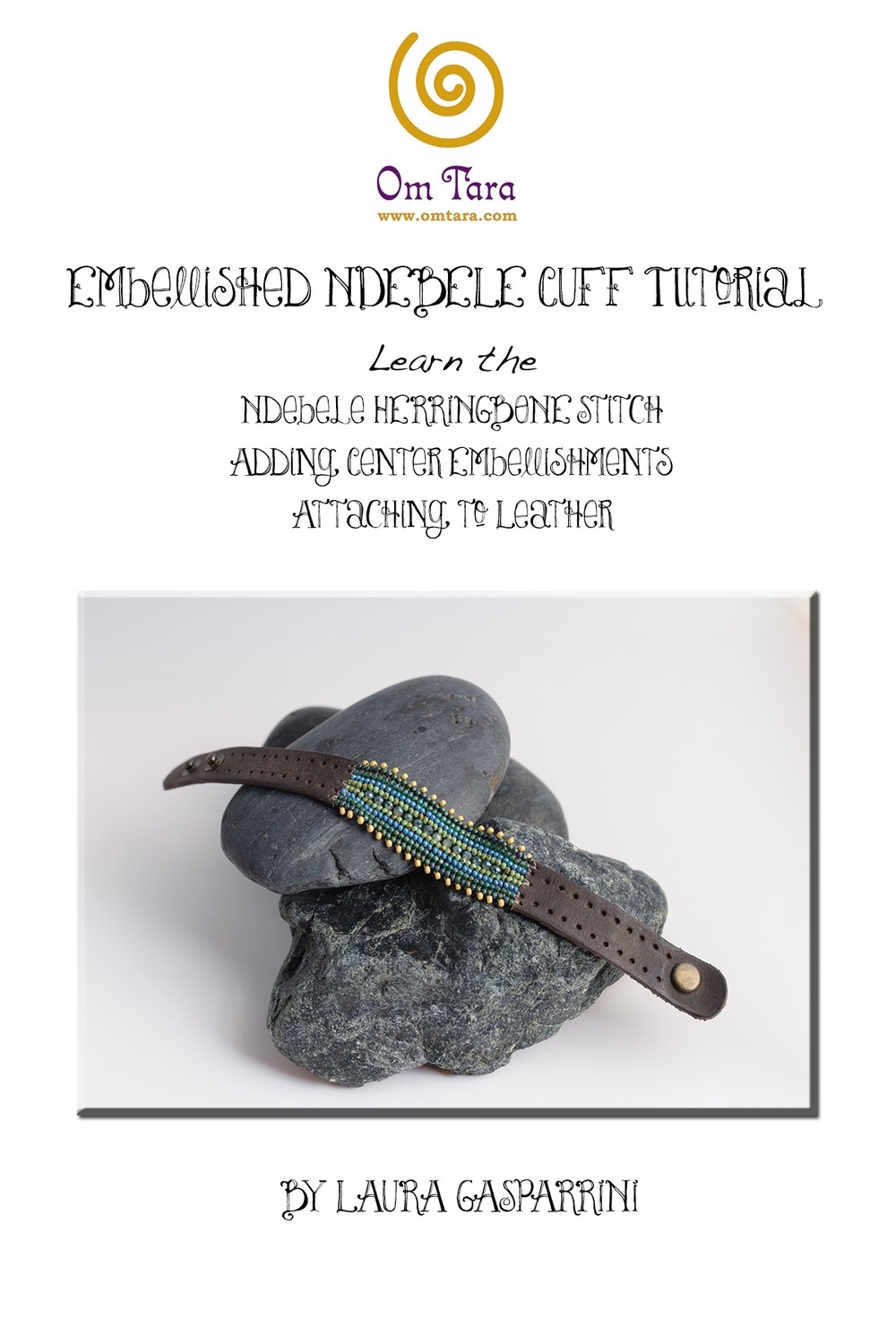 Embellished Ndebele Herringbone Cuff Tutorial