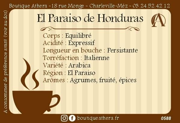 El Paraiso de Honduras grains 1kg