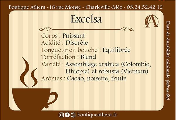 Excelsa (corps puissant) moulu filtre 250g