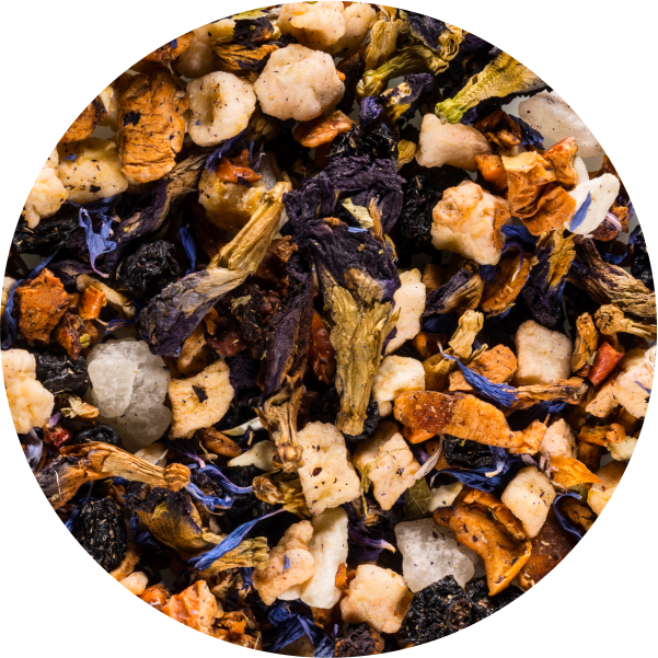 Fleur bleue (myrtille, crème)