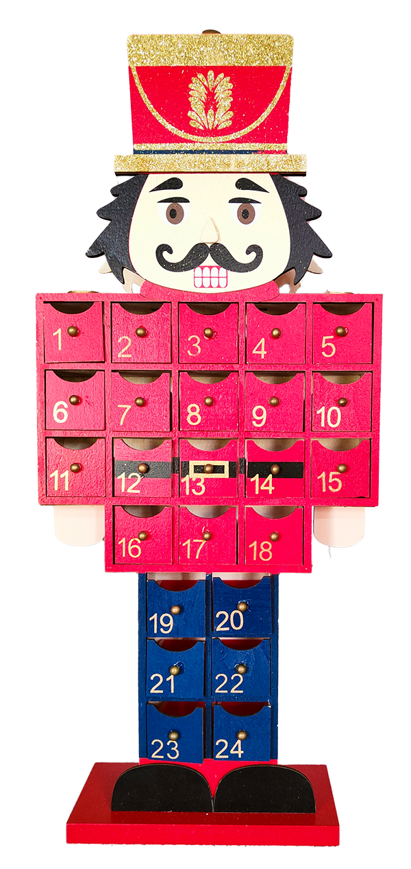 Calendrier Casse Noisette Rouge