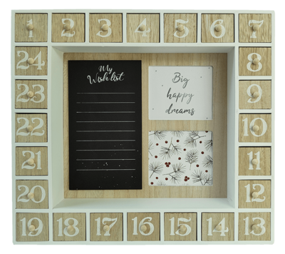 Calendrier en bois avec mémo