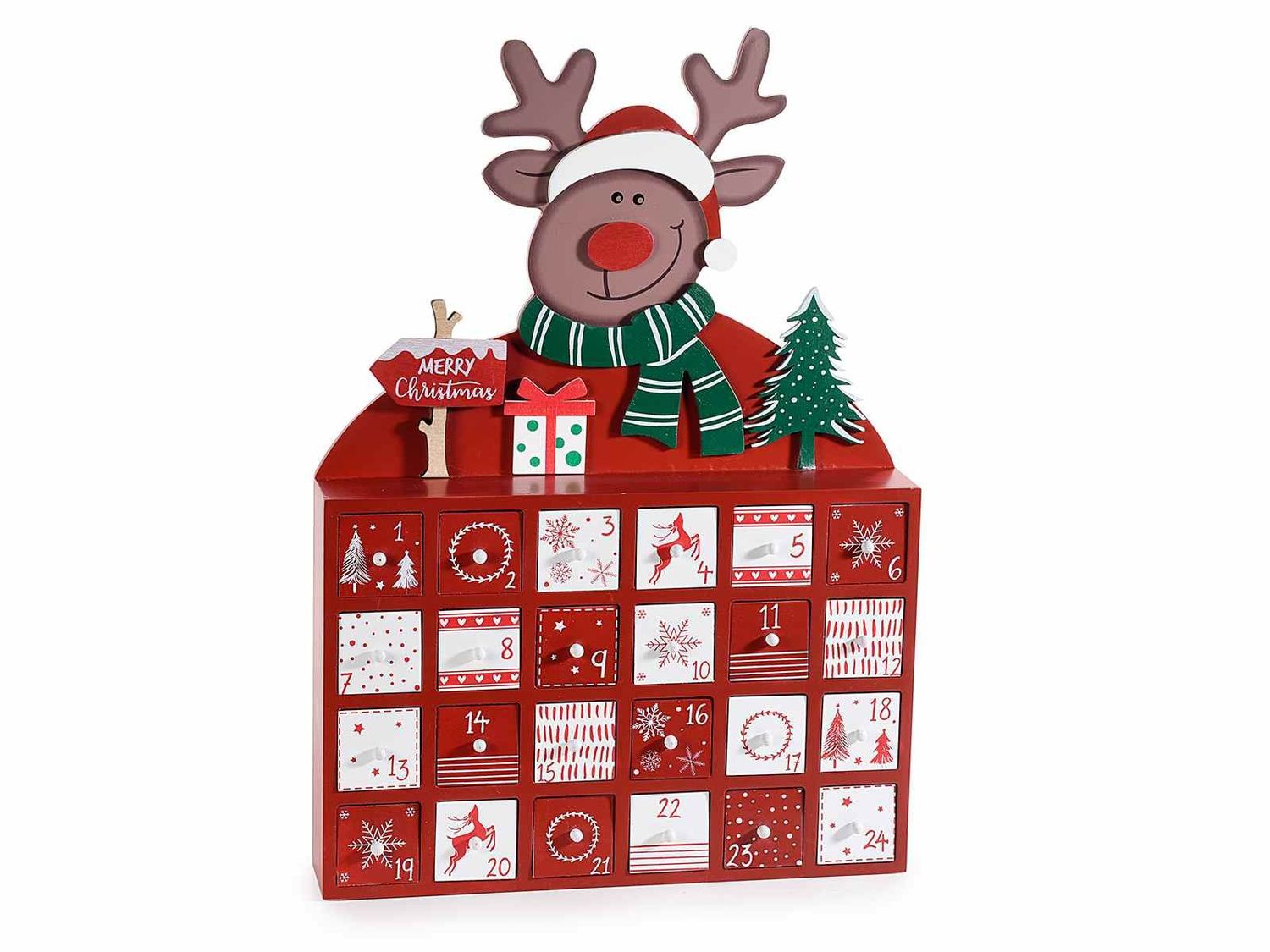 Calendrier bois renne