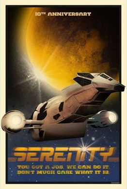 'Now Boarding: Serenity' Limited Edition 10th Anniversary Art Print