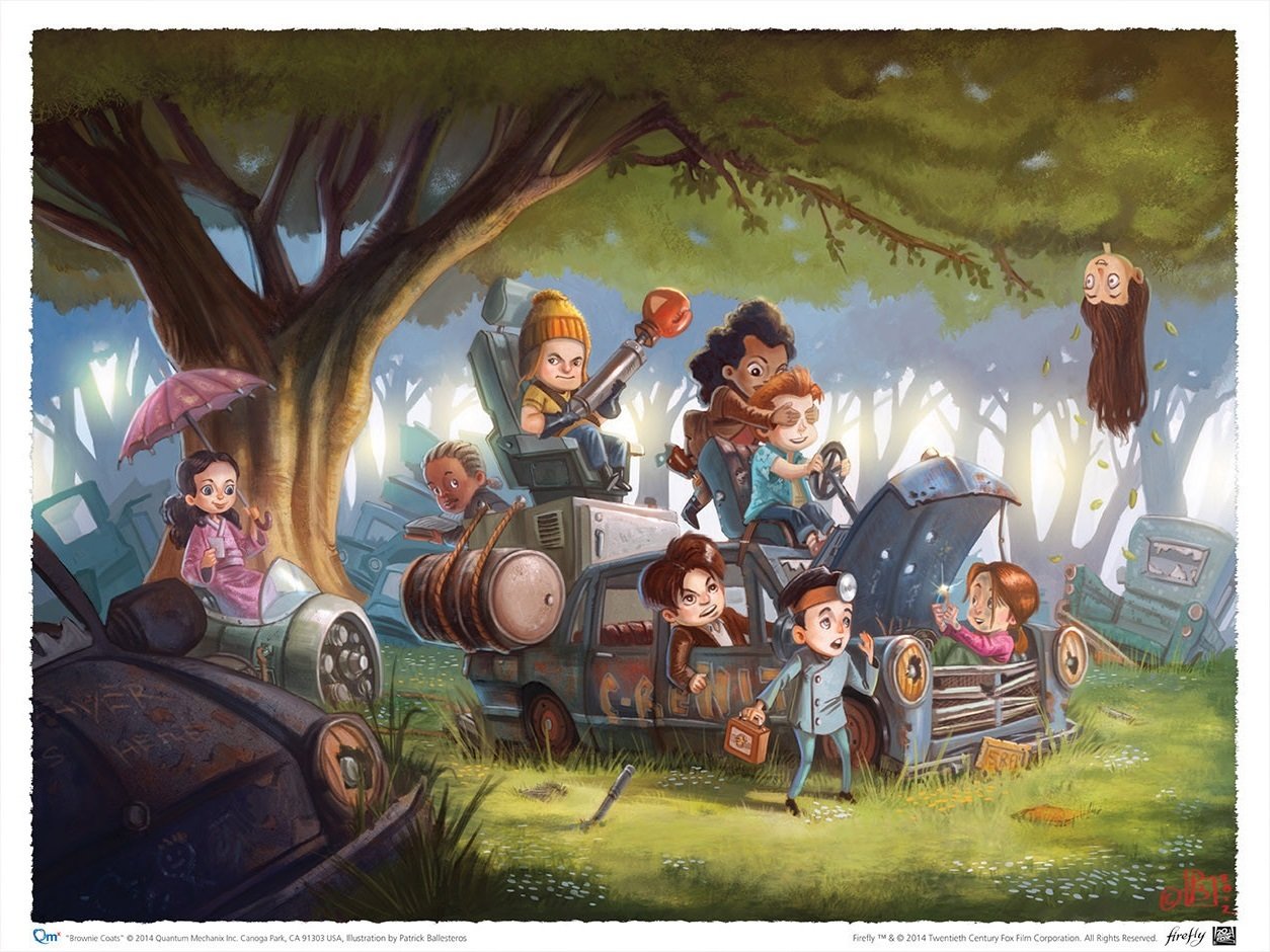 "Brownie-coats" Art Print by Patrick Ballesteros