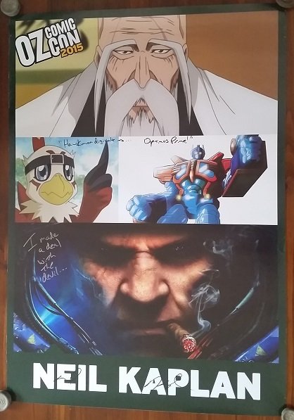 Neil Kaplan Autographed Oz Comic-Con Guest Poster