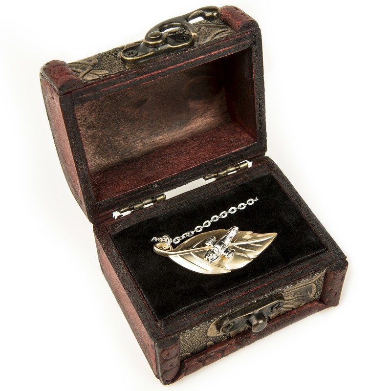 Leaf on the Wind 14K Gold / Sterling Silver Pendant