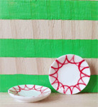 Plate with Red Design