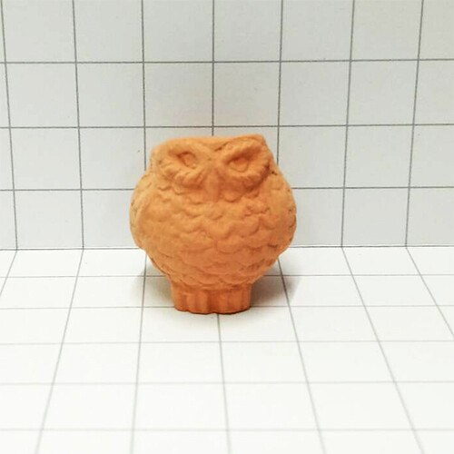 Planter - Owl - Terracotta, Colour: Light