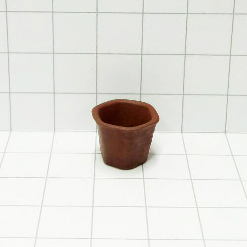Flowerpot, Hexagonal Small, Colour: Dark