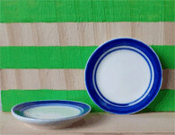 Plate, Blue Edged, Large - Style 1