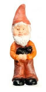 Gnome With Black Cat