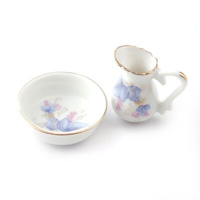 Jug &amp; Bowl Set - Floral