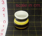 Vase - Black &amp; Yellow Stripes