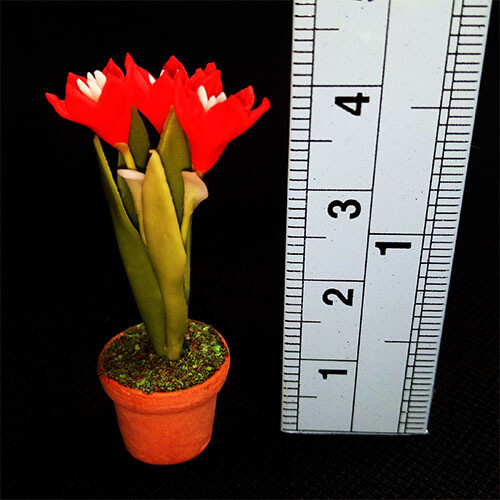 Potted Flower - Dark Pink