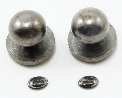 Door Knob with Keyhole, 4/Pk, Pewter