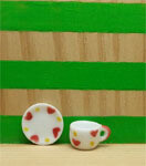 Cup &amp; Saucer - Heart Design
