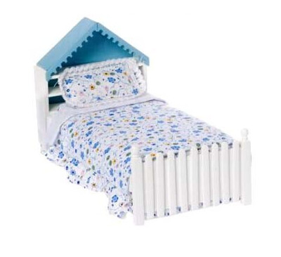 Single Bed with House Bookshelf
