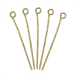 Eye Pins 35mm Boho Gold 10pcs
