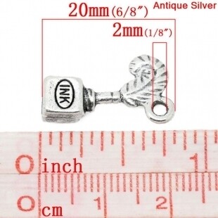 Quill Pen with Ink Bottle