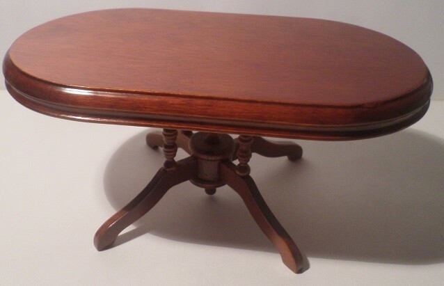 Dining Table, Oval, Brown