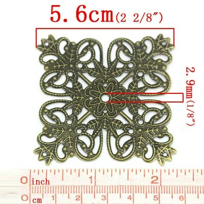 Bronze Patterned Square