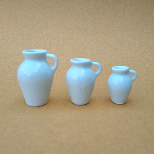 Vases with Handles - White, Size: Small