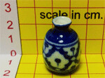 Vase, Blue - Pineapple Design 2