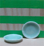 Plate, Green - Round