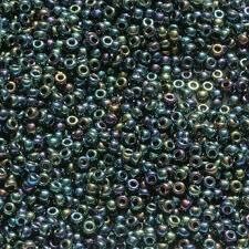 Seed Beads 1.8mm -  60g Bag - Black Rainbow
