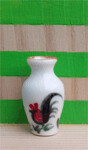 Vase, Rooster Design - Style 2