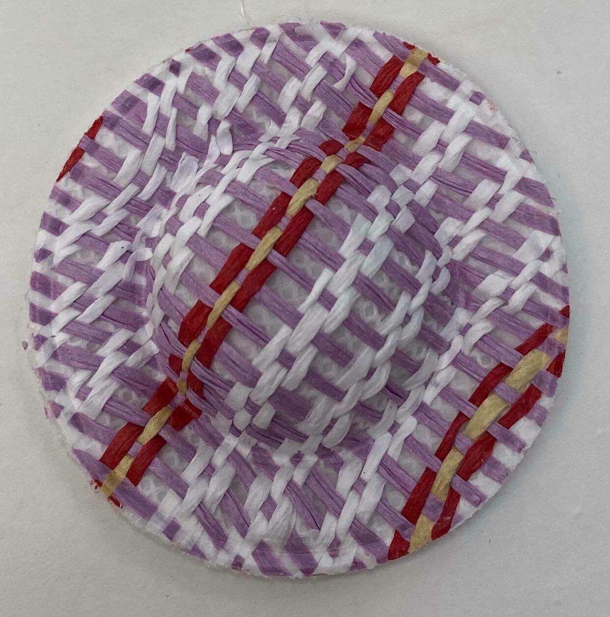 Straw Hat - Purple Detail