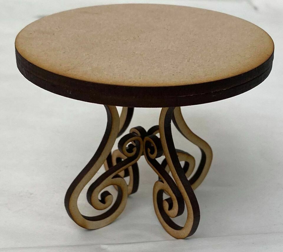 Round Table with Curly Legs Kit
