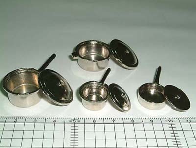 Silver Saucepan Set