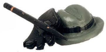 Gentlemens Hat, Glove &amp; Umbrella Set