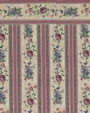 Burgundy stripe floral