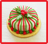 Cake, Christmas - Striped