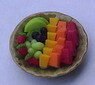 Plate of Chopped Fruit