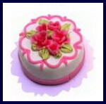 Cake with Pink Flowers