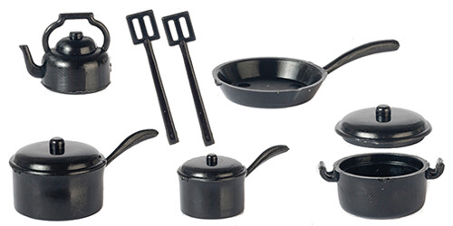 Black Kitchenware, 10 Pc
