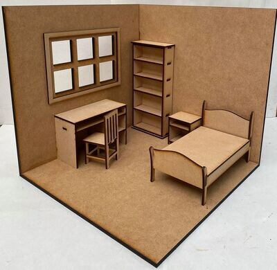 Corner Room Box - Bedroom Kit