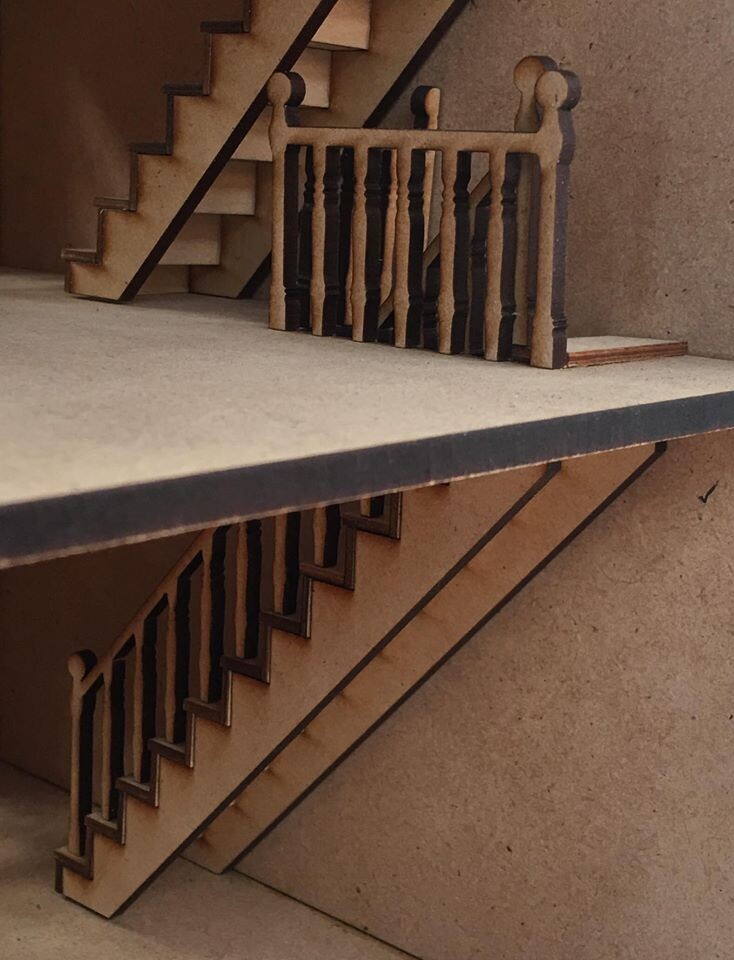 1:24 Railing and Bannister set for Stairs