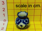 Vase, Blue - Pineapple Design 1