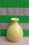 Vase, Yellow, Style 4
