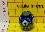 Vase, Blue - Pineapple Design 4
